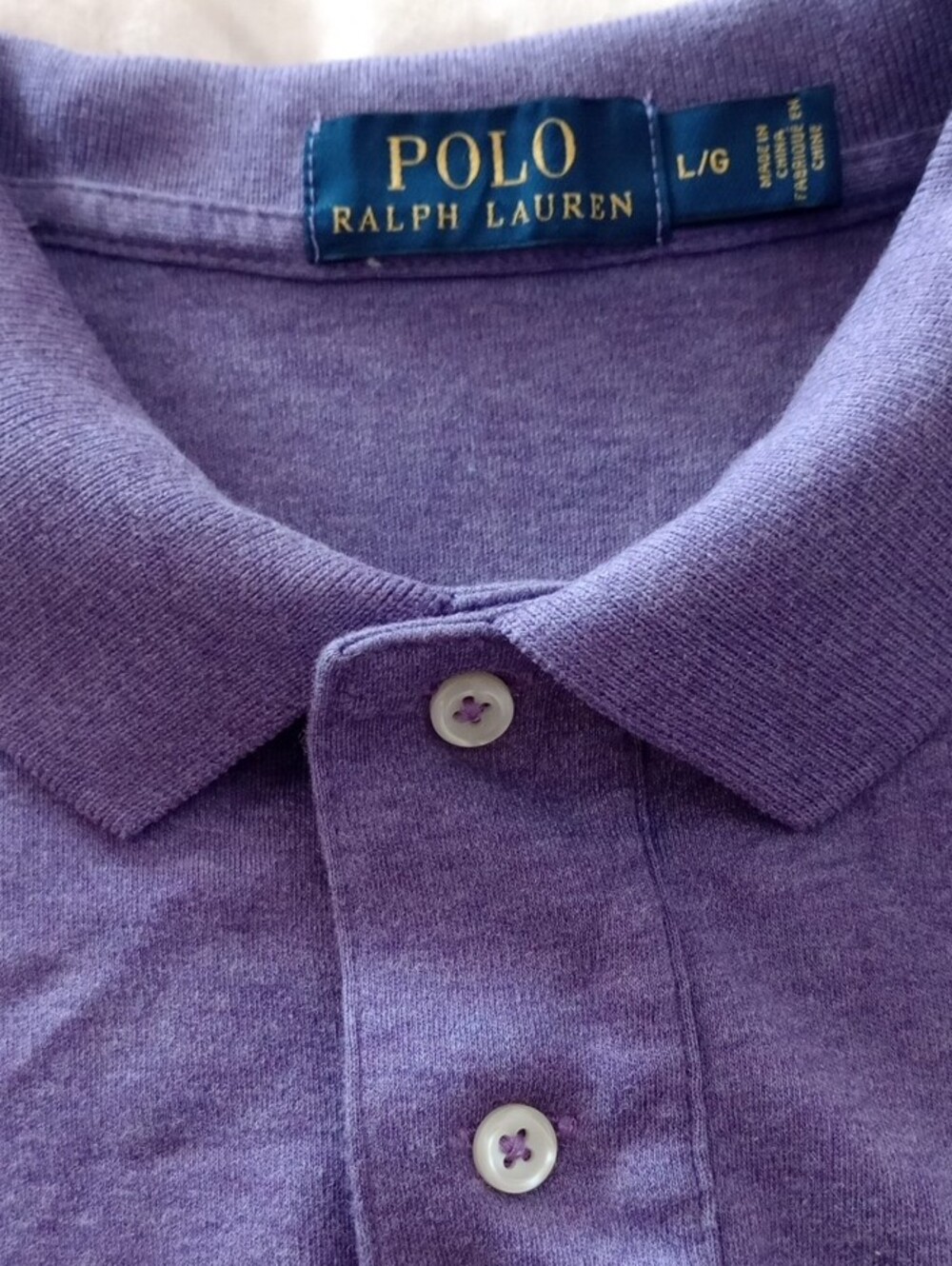 NWOT POLO by RALPH LAUREN Purple Polo with Red Pony - Picture 5 of 7